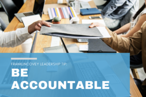 Be Accountable