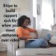 8 tips to build rapport quickly when you meet someone over video